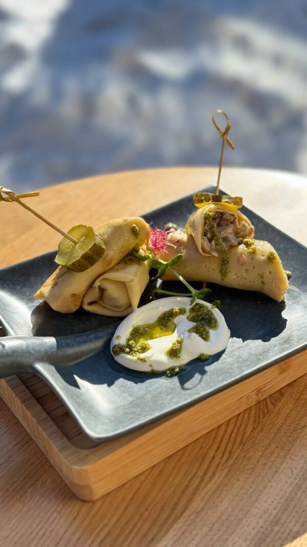 Млинці з куркою та грибами